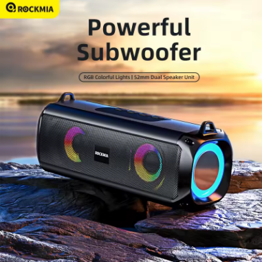 Rockmia Portable Bluetooth Speaker with RGB Lights