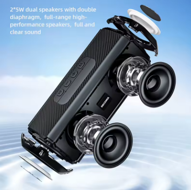 Rockmia Portable Bluetooth Speaker with RGB Lights