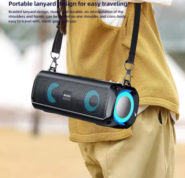 Rockmia Portable Bluetooth Speaker with RGB Lights